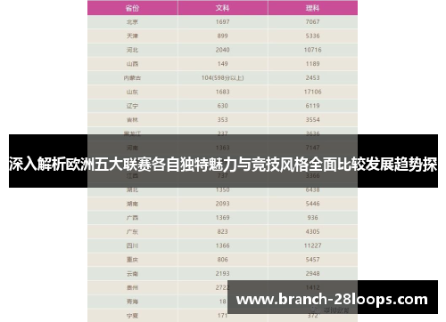 深入解析欧洲五大联赛各自独特魅力与竞技风格全面比较发展趋势探 深入解析欧洲五大联赛各自独特魅力与竞技风格全面比较发展趋势探